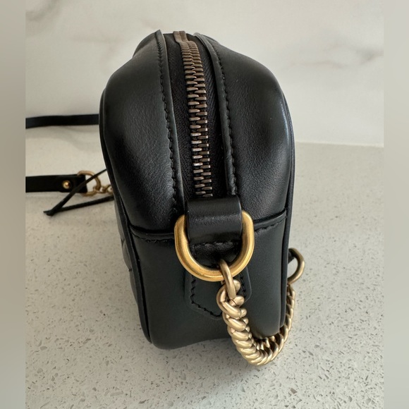 GUCCI GG MARMONT MINI SHOULDER BAG BLACK - Picture 4 of 10